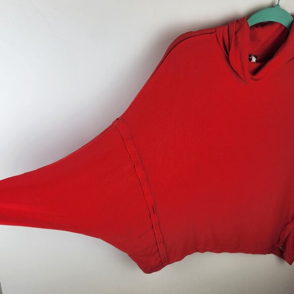 We The Free Alameda Oversized Slouchy Dolman Sleeve Ribbed Turtleneck Top sz M - Picture 3 of 11